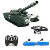 ElectricRC Car RC Tank Remote Control Rechargeable 120 9CH 40CM Camouflage 27Mhz Infrared Electric Toys For Boys Birthday Gifts 230325