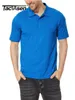 Polos pour hommes TACVASEN T-shirt d'été léger à séchage rapide T-shirts à manches courtes pour hommes T-shirts anti-humidité Polos Chemises T-shirt de travail d'équipe