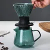 Coffee Filters Immersion Dripper Switch Glass Pour Over Coffee Maker V Shape Drip Coffee Dripper and Filters V02 230324