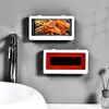 Boîtes de rangement Bacs étanche douche téléphone boîte boîtier joint Protection écran tactile support mobile pour cuisine mains libres Gadget salle de bain organisateur 230324