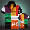Klasyczna koszulka męska Polos Summer Bawełna Bawełna Kolor krótkiego rękawa Europejska i amerykańska sporty sporty moda zagraniczna handel amerykańskim styl s-6xl