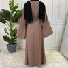 Vêtements ethniques Turquie Islam Ramadan Musulman Hijab Robe Abayas pour femmes Dubaï Couleur Solide Kaftan Robe Mode africaine Jupe longue