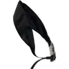 Дизайнерская повязка на голову из хлопка с мягким прикосновением треугольная эмалированная черная индивидуальная повязка для макияжа игривая роскошная повязка на голову модная регулируемая ZB053 B4