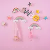 Noordse stijl kinderkamer haken slaapkamer veranda decoratie regenboog houten jas en hoedhaken 1224122