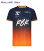 Heren T-shirts F1 team race-T-shirt polyester sneldrogend korte broek dezelfde stal kan worden aangepast 0325H23