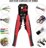 Multifunktionell trådstrippare Crimper Cable Cutter Stripping Tools Crimping Tång Terminal 0.2-6.0mm2 Verktyg