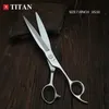 Hair Scissors TITANProfessional hairdressing scissors 7 inch cutting vg10 japanstainless steel salon barber tool 230325
