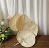 120pcs Party Favor Palm Leaves Fans Handmade Wicker Natural Color PalmFan Traditional Chinese Craft Wedding Gifts