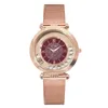 Orologi da polso 2023 Orologio da donna al quarzo con perline in oro rosa Orologio a mano di lusso Moda casual da polso con diamanti in acciaio inossidabile #ASS