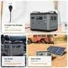 Solar Generator UPS Power Station LifePo4 2000W 1000W 600W Draagbare krachtcentrale Outdoor Large Power Bank