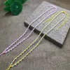 Anhänger Halsketten Diy Natürliche 6mm Weiße Kristall Jade Seil Halskette Einstellbar Großhandel