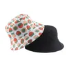 Wide Brim Hats Spring Summer Women Men Cotton Fishing Hat Hip Hop Cap Strawberry Panama Bucket Hat Sun Flat Top Fisherman Hats Caps Boonie Gift P230311