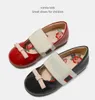 Çocuklar Marka Tasarımcısı İlkbahar ve Sonbahar yürümeye başlayan Kız Ayakkabı Bebek Ayakkabıları Yumuşak Taban Bebek Ayakkabıları Deri Ayakkabı Yay Prenses Ayakkabı