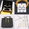 23ss 20style Luxury Designers Dangle Letters Stud 18K Gold Plated 925 Silver Heart Famous Women Crystal Rhinestone Pearl Earring Wedding Party Jewerlry