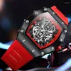 Wristwatches ONOLA ON3826 Top Brand Tonneau Shape Fashion Mens Watch Quartz Sports Waterproof Male Watches Luxury Clock Dress