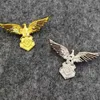 Broszki szpilki klasyczne złoto -plisowane orła masońska broszka „Zjednoczony stan amerykański” freemasonry imprezowy pin biżuterii Prezenty biżuterii