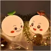 Energy Storage Battery Strings Sile Night Light Remote Control Usb Charging Touch Sensor Soft Bedroom Desk Lamp Children Giftsled Le Dhqnr