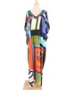 Dames badkleding mode zwempak cover-up Kaftan Bohemian Boho Maxi Dress Cotton Summer Vestidos Mujer Verano Kimono 220325