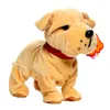 電気/RC動物電子ペットサウンドコントロールロボット犬樹皮スタンドウォークかわいいインタラクティブなおもちゃ犬エレクトロニックハスキーペキングのおもちゃ230325