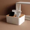 Caixas de armazenamento caixas de papel caixas de papel caixa de extração de papel da sala de estar redonda tambor tambor banheiro criativo de mesa criativo caixa de lenços de café armazenamento p230324