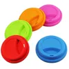 Coperchi per tazze in silicone 9 cm Antipolvere a prova di fuoriuscite Coperchio per tazza in silicone per uso alimentare Tazza da caffè Tazze da tè al latte Coperchi con sigillo dh25