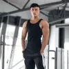 Erkek tank üstleri erkek fitness spor salonu en iyi erkek fitness kolsuz gömlek erkek siyah nefes alabilen spor yeleği fanila spor salonu 230324