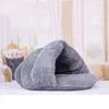 Katbedden Pet Dog House Kennel Puppy Cave slaapbed Extreem zachte mat pad Winter Warm Nest voor het hele jaar