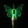 RGB Color LED stroboscope baton Buton Butterfly Wings Lampes champagne LED Sparkler Light Flash Stick Stick Service Bottle Topper Light