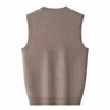 Herenvesten Aankomst van hoge kwaliteit herfst winter grote kasjmier vest vest v-neck schouderverdikking trui plus maat s-5xl