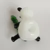 2023Nuovo arrivo seduto creativo Panda Glass Hand Pipes Tabacco Bruciatore Smoking Rig Bong 11cm Altezza