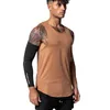 Herrtankstoppar Sommaren Sports Vest snabb torr ärmlös t-shirt Crewneck Running Fitness Men Bodybuilding Mens Top