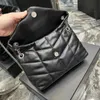 7A Luxury puffer envelope Designer bag Womens mens lambskin Leather chain Clutch Bags Cross Body Totes handbag fashion quilted Hobo Wallets Underarm Shoulder Bags