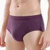 Onderbroek heren briefs sexy ondergoed mannen katoen comfortabel massief midden taille slipje mannelijke ondergoed ademende 3D -zakje