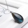 Pendentif Colliers Goutte Véritable Naturel Labradorite Gems Cristal Collier 2023 Ly Fine Stone Fashion