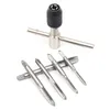 Tap Wrench Drill Set ping Thread Power Tools Metric Machine Screw Bit with T-Handle Holder M3 M4 M5 M6 M8 M12