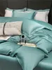 寝具セットSvetanya Nordic Light Green 100％Egyptian Cotton Bedlinens ru Europe Queen King Familyサイズセットフィットシート布団カバーベッド230324