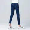 Women's Jeans Size 4XL 5XL 6XL Women's Light Blue Elastic Waist Jeans Ultra Thin Elastic Cotton Navy Blue Mom's Pants Black Jeans Women's Trousers 230404