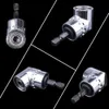 1pcs Hex Bit 105 Degree Angle Screwdriver Socket Holder Adapter Adjustable Bits Drill Batch Head Black Silver