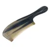 Hair Brushes 866 Inch Natural Yak Horn Round Handles Fine Tooth Comb Straighter AntiStatic Massage Brush 230325