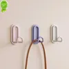 New New Steel Punching-free Wall Hook Key Clothes Coat Hanger Hook Wall Decor Storage Hook Rust-proof Bathroom Tower Haredware Hook
