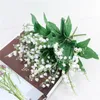 Decorative Flowers & Wreaths Bluebell Flower Lily Of The Valley Bride's Hand Trellises Bouquet Plastic Beautiful White Wedding Party Hol