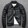 남성용 가죽 가짜 7xl 진짜 재킷 윈터 캐주얼 흑인 남자 소 가이드 의류 품질 플러스 크기 230325