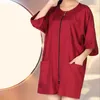 Cutting Cape Professional Salon Smock Stylist Jacket Cosmetology Uniform Zipper Hairdressing Beauty SPA Guest Client Kimono Gown Apron 230325