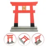 Ethnische Kleidung, japanische Schrein-Tür, Miniatur-Mini-Tor, Modell Torii Shinto, traditionelle Verzierung, Dekor, Statue, chinesisches Holzzubehör