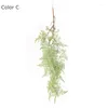 Flores decorativas vides de helecho persa colgante planta Artificial hoja de plástico hierba boda fiesta pared balcón decoración de Navidad decoración del hogar