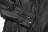 Men's Leather Faux Vintage Grey Motorcycle Genuine Jacket Biker Natural Cowhide Jackets Man Slim Cool Clothing Coat 230325