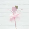 Świąteczne zapasy inne przyjęcie 12pcs Blost Ballerina Dancing Girl Toppers Picks na wesele ślubne dekoracja urodzinowa)