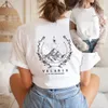 レディースTシャツsjmツーサイドベラリスTシャツFeyres Tattoo Acotar Bookish Shirds Men Tshirts半袖ビンテージTシャツTops Merch 230324