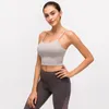 lu Sports Yoga Soutien-Gorge ll Débardeurs Camisole Crop Top Femmes Avec Gym Dos Nu Sexy Fitness Cami Casual D'été C5238