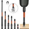 1pcs Magnetic Cross PH2 Bit S2 Alloy Impact Batch Head Hardness Screwdriver Anti Non-slip Screw Driver Hand Drill Tools